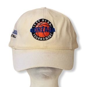 Gonzaga 1999 Vtg NCAA Tournament Hat Cap White